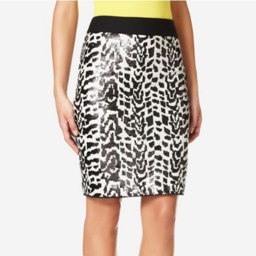 Sequin Black and White Skirt